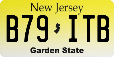 NJ license plate B79ITB