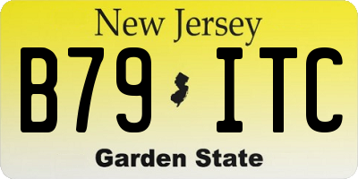 NJ license plate B79ITC