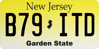 NJ license plate B79ITD