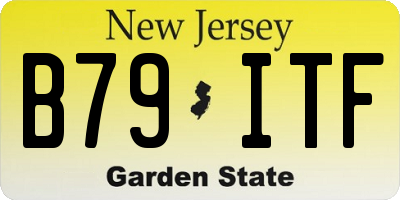 NJ license plate B79ITF