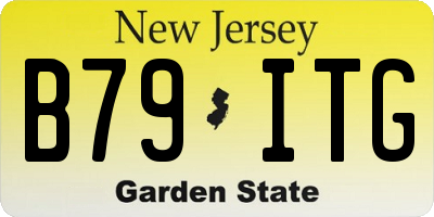 NJ license plate B79ITG