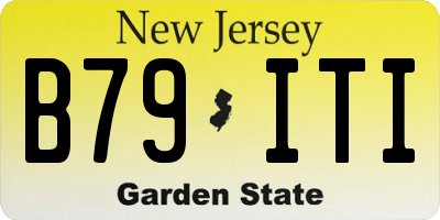 NJ license plate B79ITI