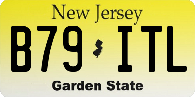 NJ license plate B79ITL