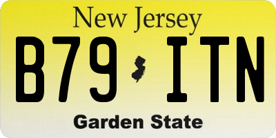 NJ license plate B79ITN
