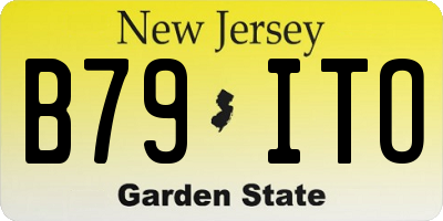 NJ license plate B79ITO