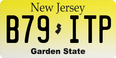 NJ license plate B79ITP