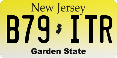 NJ license plate B79ITR