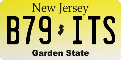 NJ license plate B79ITS