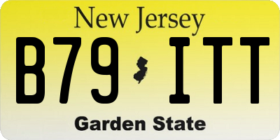NJ license plate B79ITT