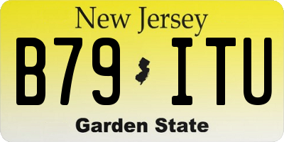 NJ license plate B79ITU