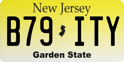 NJ license plate B79ITY