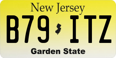NJ license plate B79ITZ