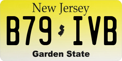 NJ license plate B79IVB