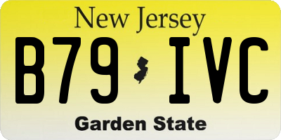 NJ license plate B79IVC