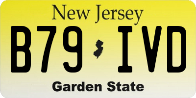 NJ license plate B79IVD