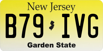 NJ license plate B79IVG