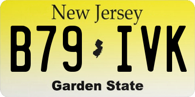 NJ license plate B79IVK