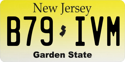 NJ license plate B79IVM