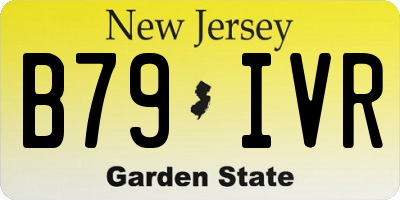 NJ license plate B79IVR