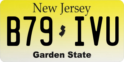 NJ license plate B79IVU
