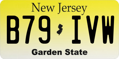 NJ license plate B79IVW