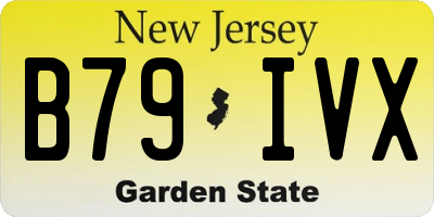 NJ license plate B79IVX
