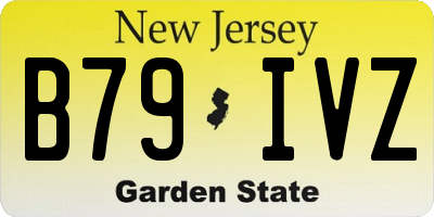 NJ license plate B79IVZ