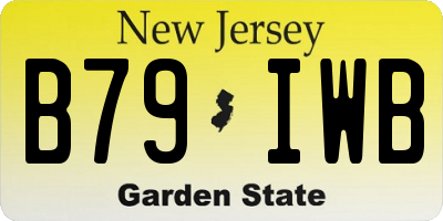 NJ license plate B79IWB