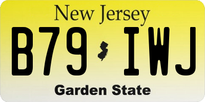 NJ license plate B79IWJ