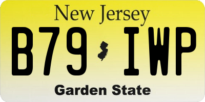 NJ license plate B79IWP