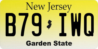 NJ license plate B79IWQ