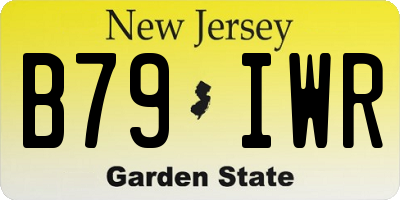 NJ license plate B79IWR
