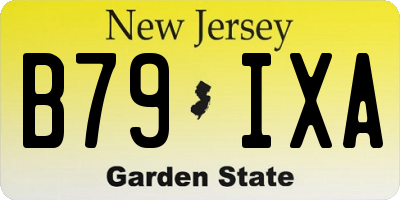 NJ license plate B79IXA