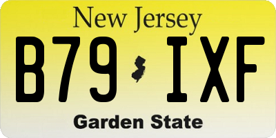 NJ license plate B79IXF