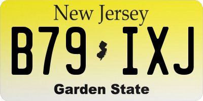 NJ license plate B79IXJ