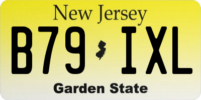 NJ license plate B79IXL