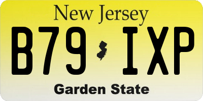NJ license plate B79IXP