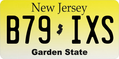 NJ license plate B79IXS