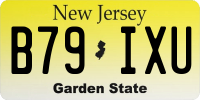 NJ license plate B79IXU