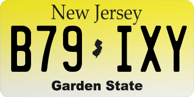NJ license plate B79IXY