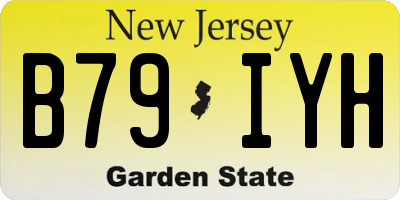 NJ license plate B79IYH