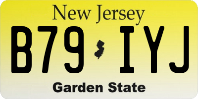 NJ license plate B79IYJ
