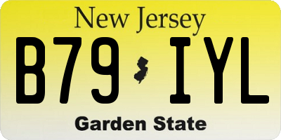 NJ license plate B79IYL