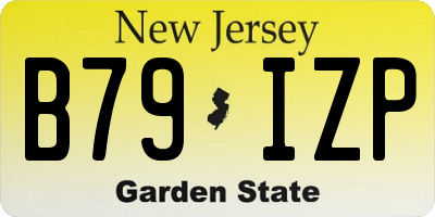 NJ license plate B79IZP