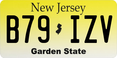 NJ license plate B79IZV