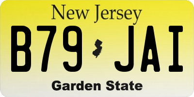 NJ license plate B79JAI