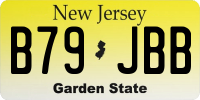 NJ license plate B79JBB