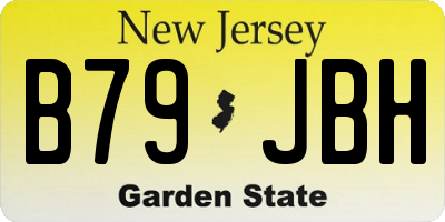 NJ license plate B79JBH