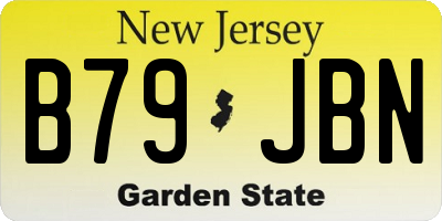 NJ license plate B79JBN
