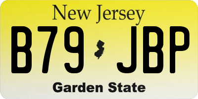 NJ license plate B79JBP